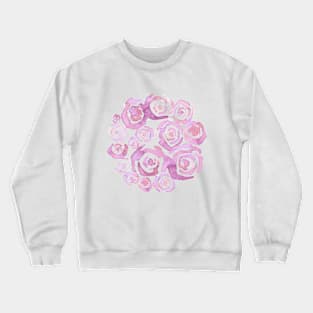 Pink Roses Crewneck Sweatshirt